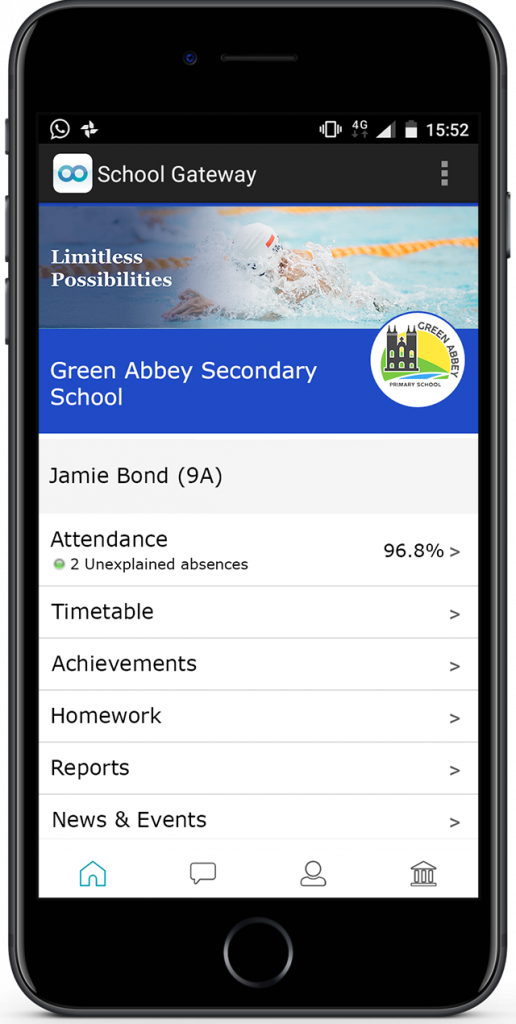 Schoolcomms phone app