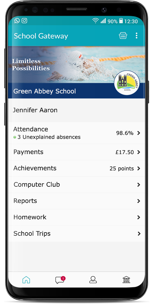 Schoolcomms Branded Parent App